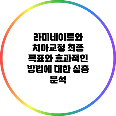 라미네이트와 치아교정: 최종 목표와 효과적인 방법에 대한 심층 분석