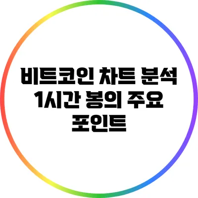 비트코인 차트 분석: 1시간 봉의 주요 포인트