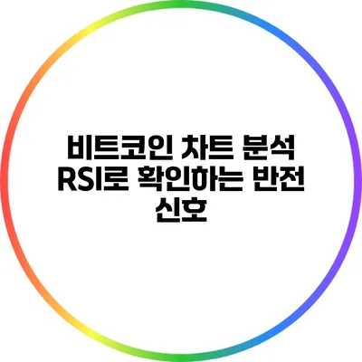 비트코인 차트 분석: RSI로 확인하는 반전 신호