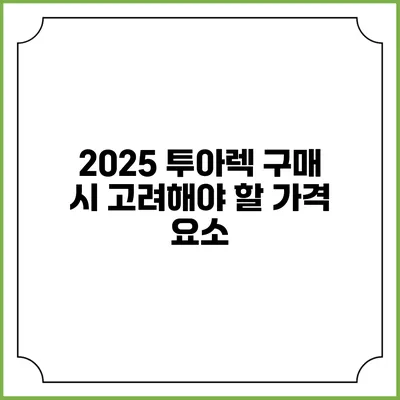 2025 투아렉 구매 시 고려해야 할 가격 요소