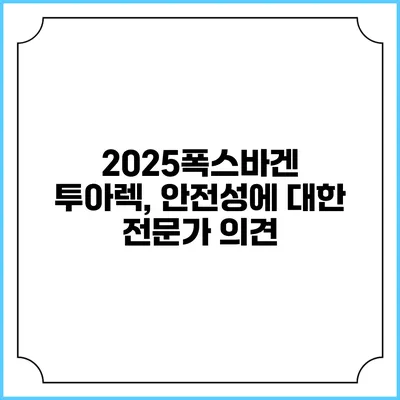 2025폭스바겐 투아렉, 안전성에 대한 전문가 의견
